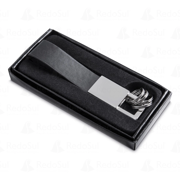 Chaveiro em couro e metal personalizado Chaveiro em couro e metal personalizado